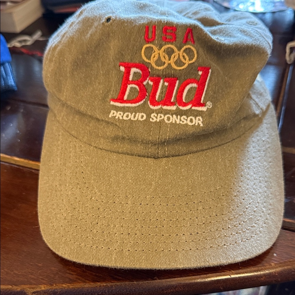 Vintage 1996 Atlanta Olympics Budweiser Cap - Green